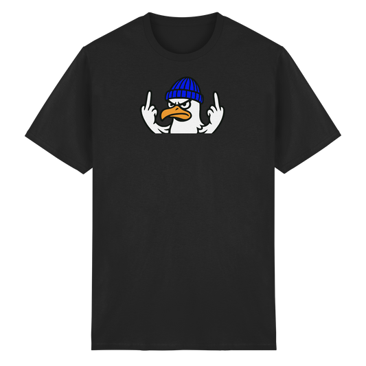 Möwe mit Mittelfinger – Vogel zeigen, Stil behalten  - Heavy Cotton T-Shirt