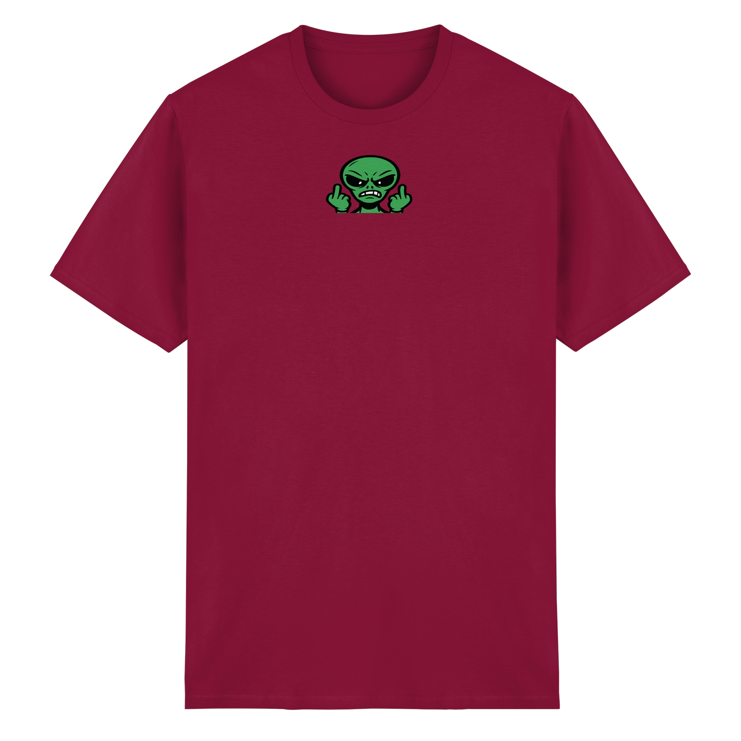 Alien mit Mittelfinger – Kontakt abgebrochen - Heavy Cotton T-Shirt