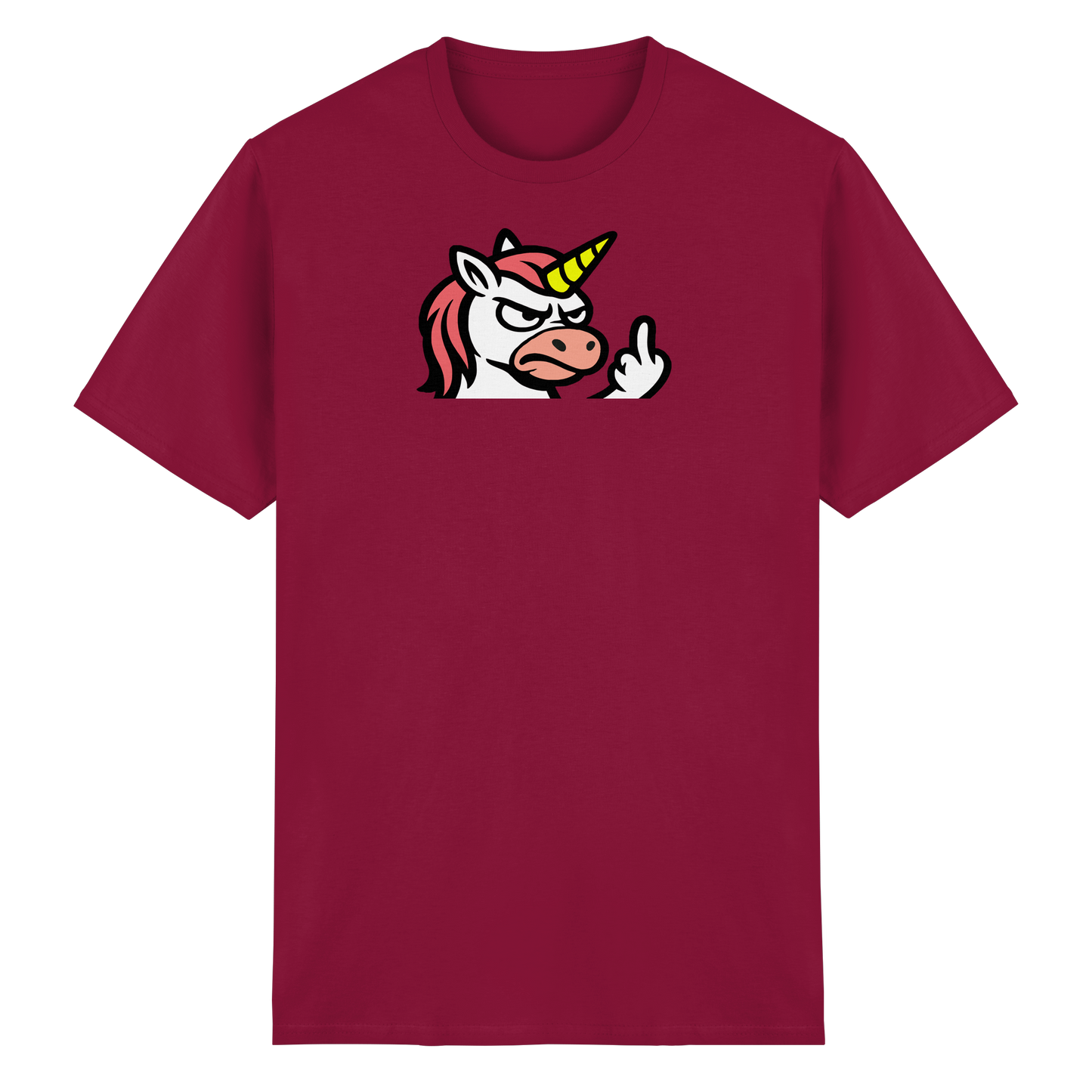 Einhorn mit Mittelfinger – Magie war gestern, jetzt kommt Klartext - Heavy Cotton T-Shirt
