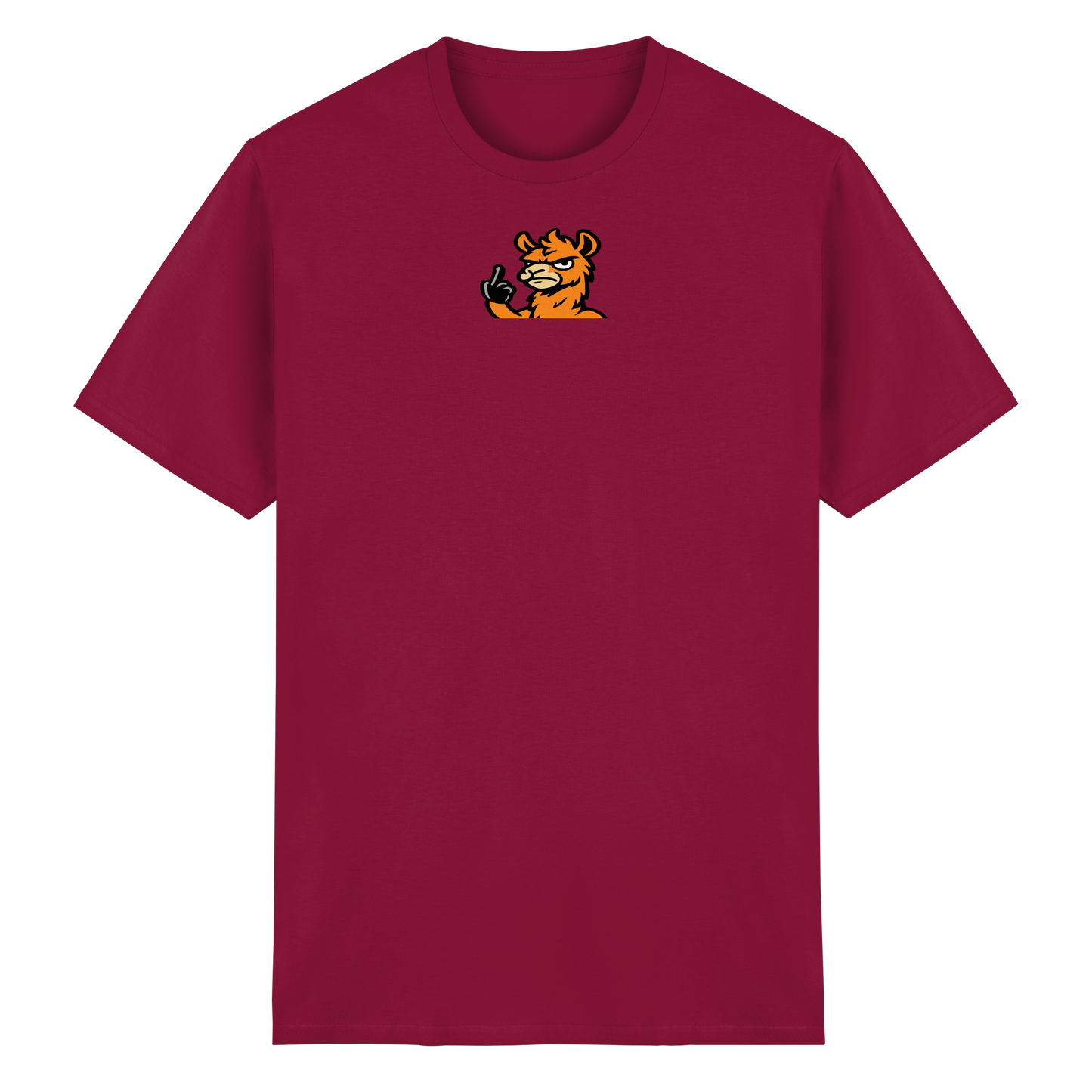 Lama mit Mittelfinger – Meditation auf Abwehrmodus - Heavy Cotton T-Shirt