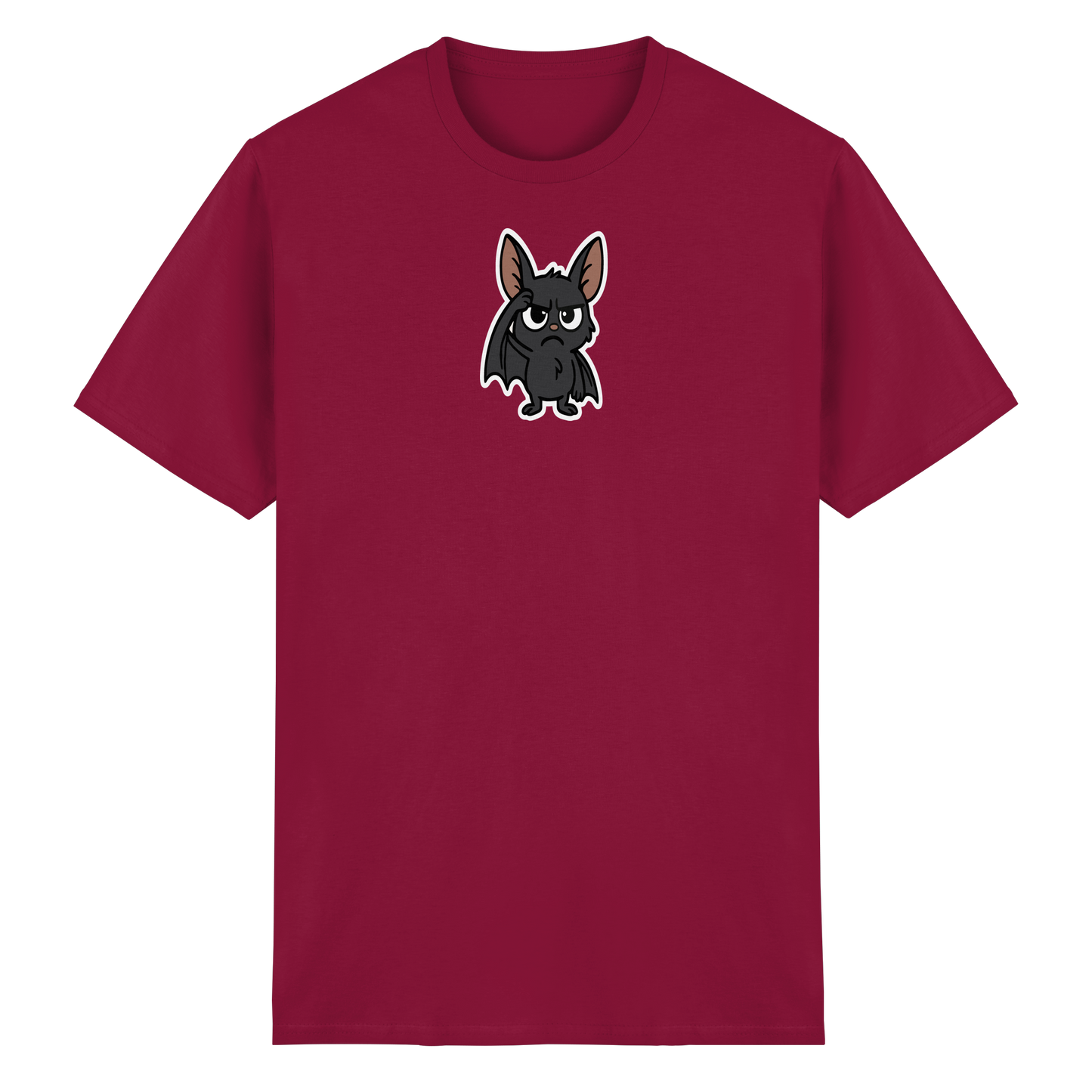 Fledermaus mit hochgezogener Braue – Nachtleben mit Meinung - Heavy Cotton T-Shirt