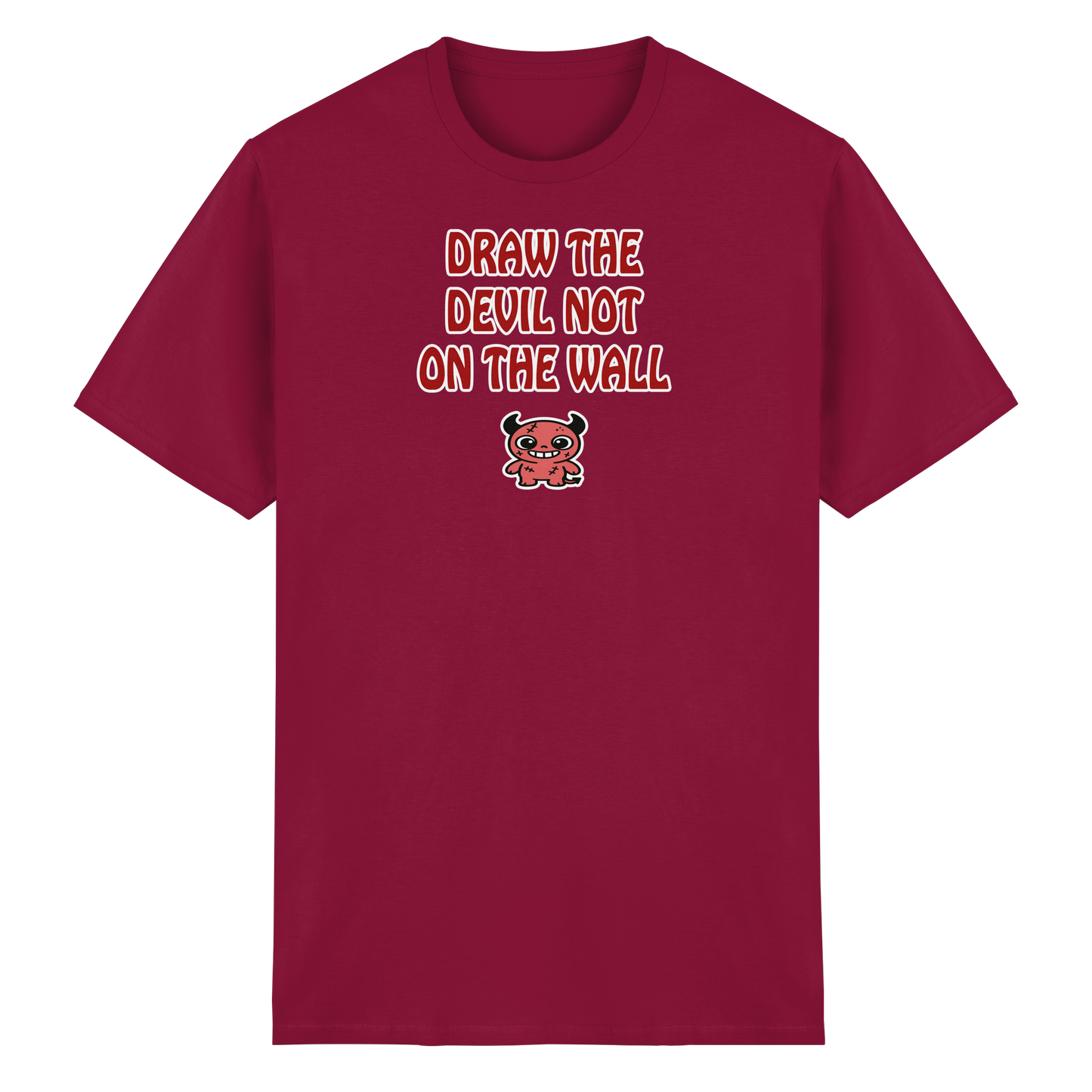 Draw the devil not on the wall - Heavy Cotton T-Shirt