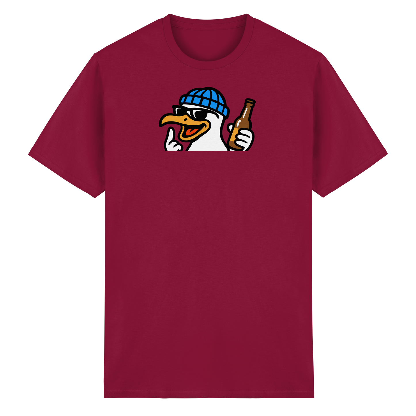 Möwe mit Mittelfinger – Dein nachtaktives Party-Orakel - Heavy Cotton T-Shirt