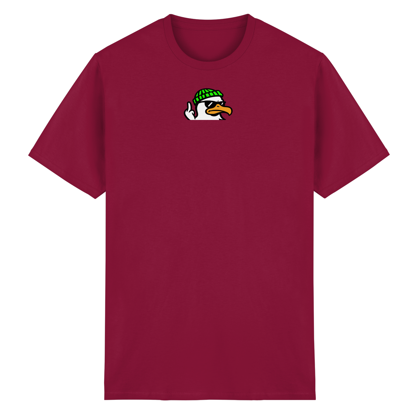 Möwe mit Mittelfinger – Klarstellung in Federform - Heavy Cotton T-Shirt