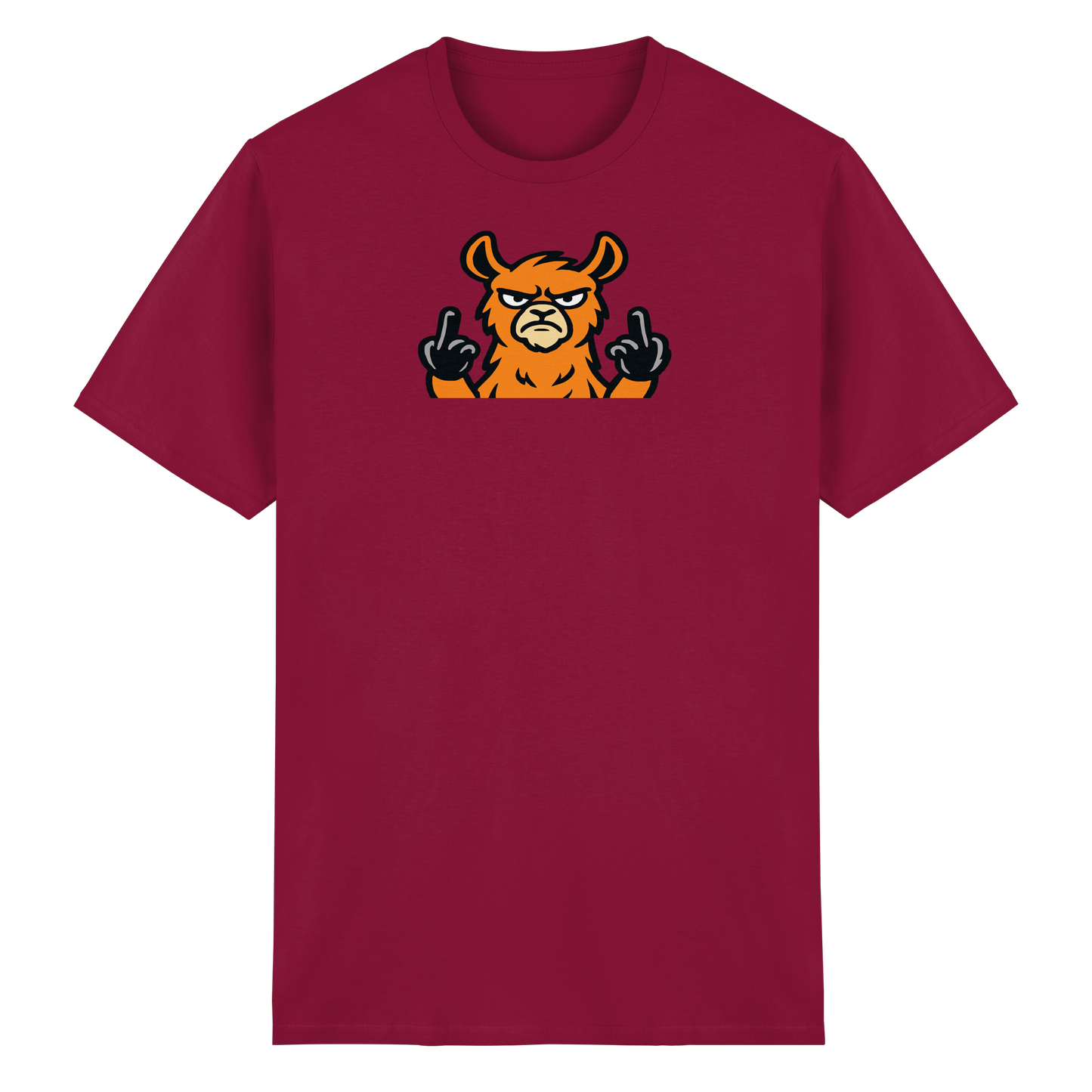 Lama mit Mittelfinger – Das Modeaccessoire für klare Kante und Ruhe - Heavy Cotton T-Shirt