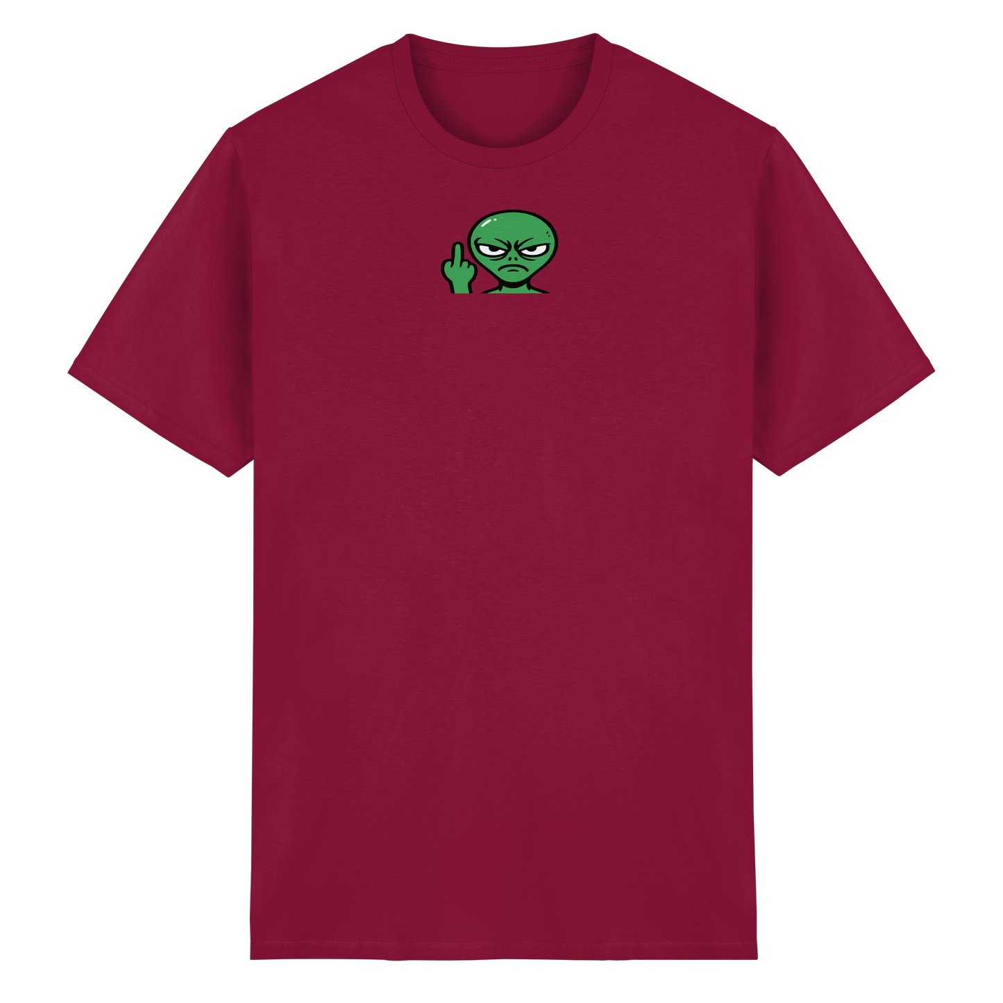 Alien mit Mittelfinger – Erdleben ist kein Ponyhof - Heavy Cotton T-Shirt