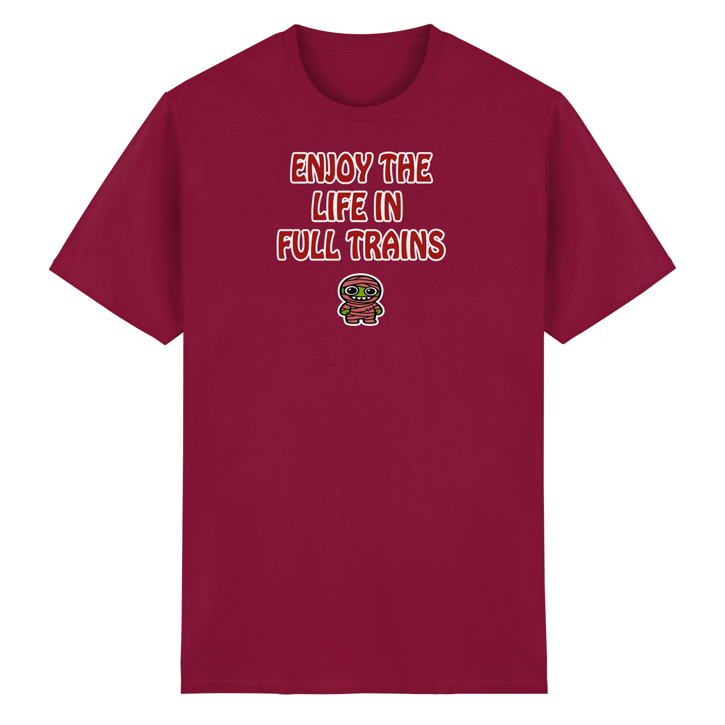 Enjoy the life in full trains - Heavy Cotton T-Shirt