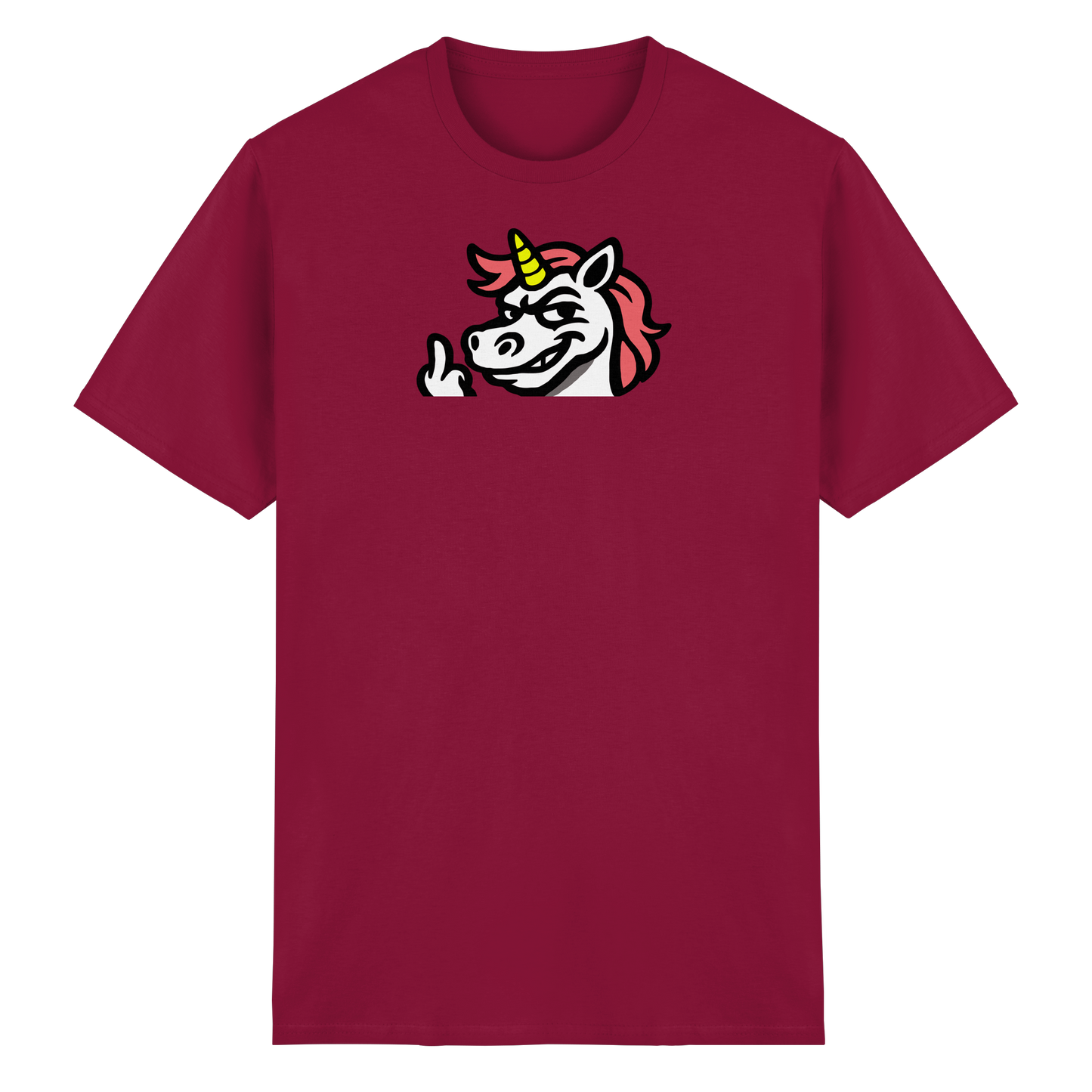 Einhorn mit Mittelfinger – Zu süß zum Ertragen, zu frech zum Ignorieren - Heavy Cotton T-Shirt