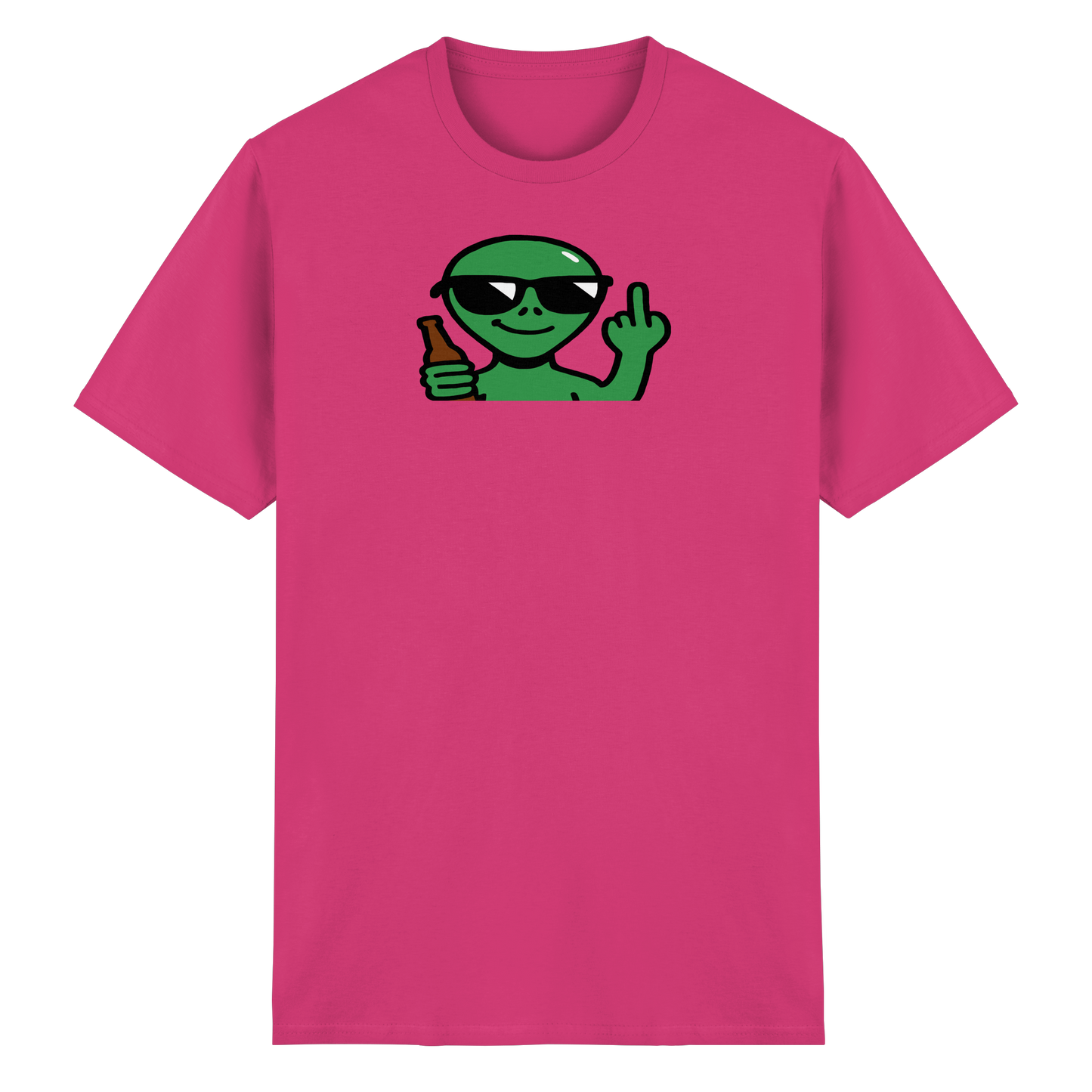 Alien mit Mittelfinger – Der Club gehört den Sternen - Heavy Cotton T-Shirt