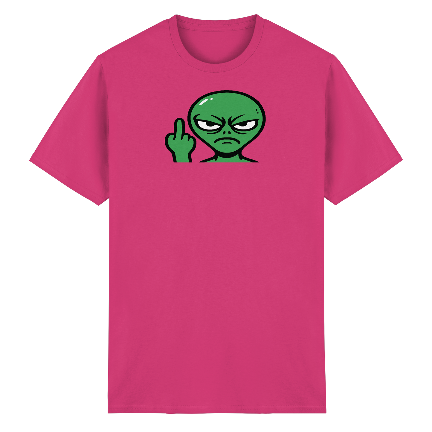 Alien mit Mittelfinger – Erdleben ist kein Ponyhof - Heavy Cotton T-Shirt