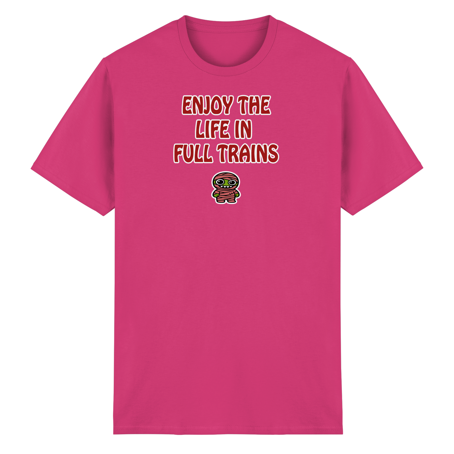 Enjoy the life in full trains - Heavy Cotton T-Shirt