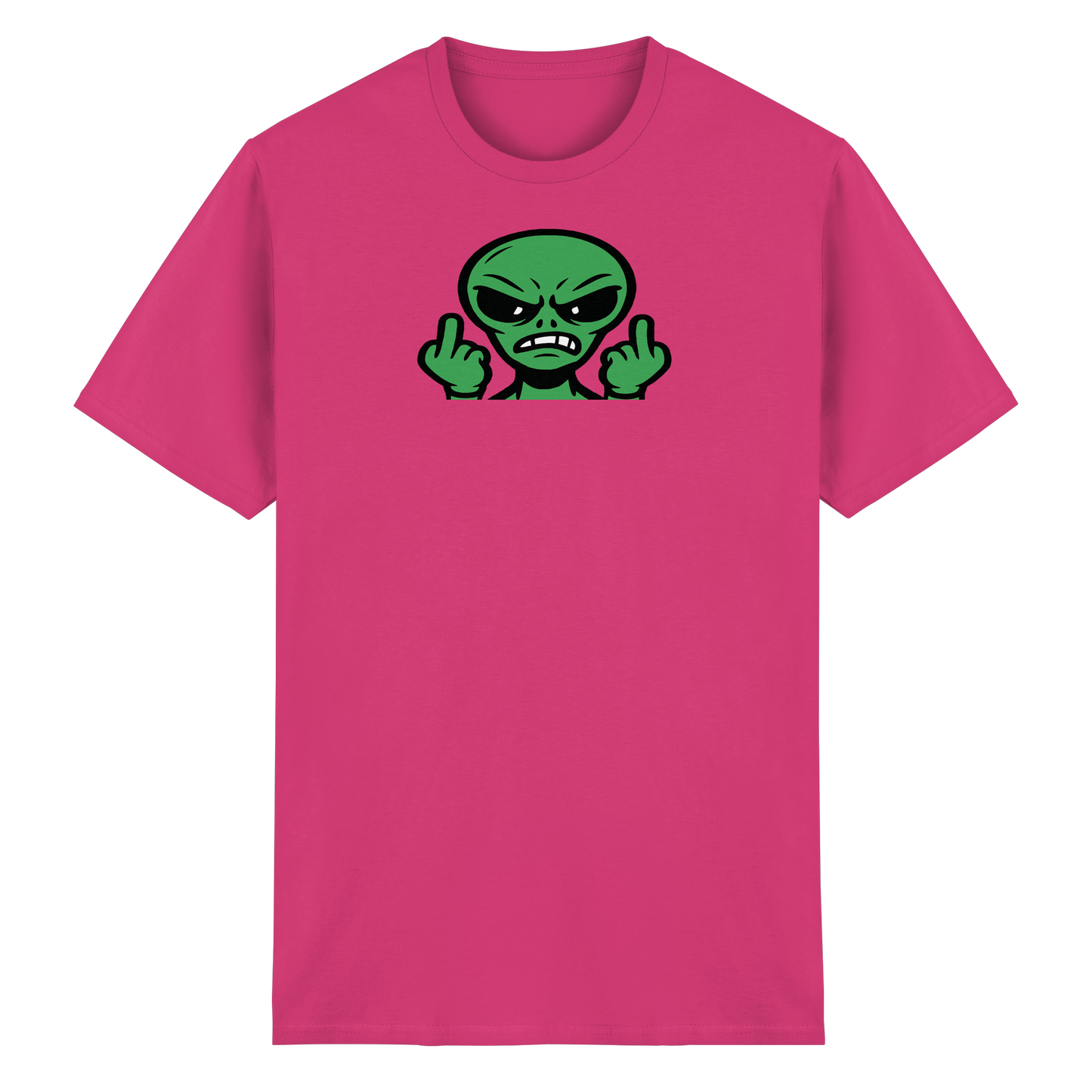 Alien mit Mittelfinger – Kontakt abgebrochen - Heavy Cotton T-Shirt