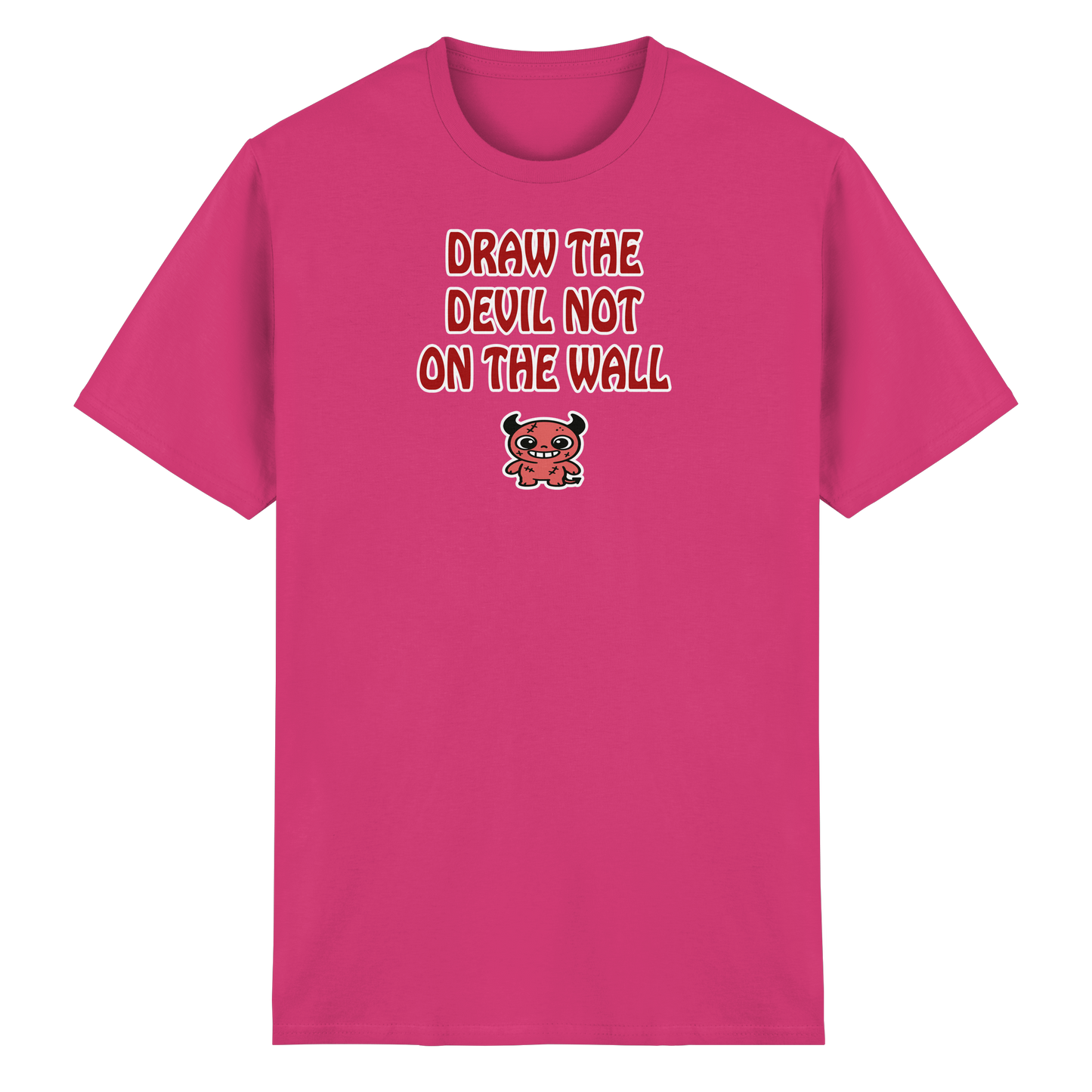 Draw the devil not on the wall - Heavy Cotton T-Shirt