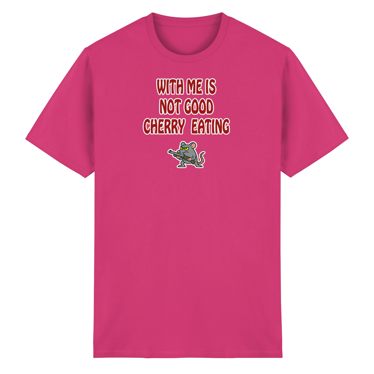 With me is not good cherry eating - Heavy Cotton T-Shirt