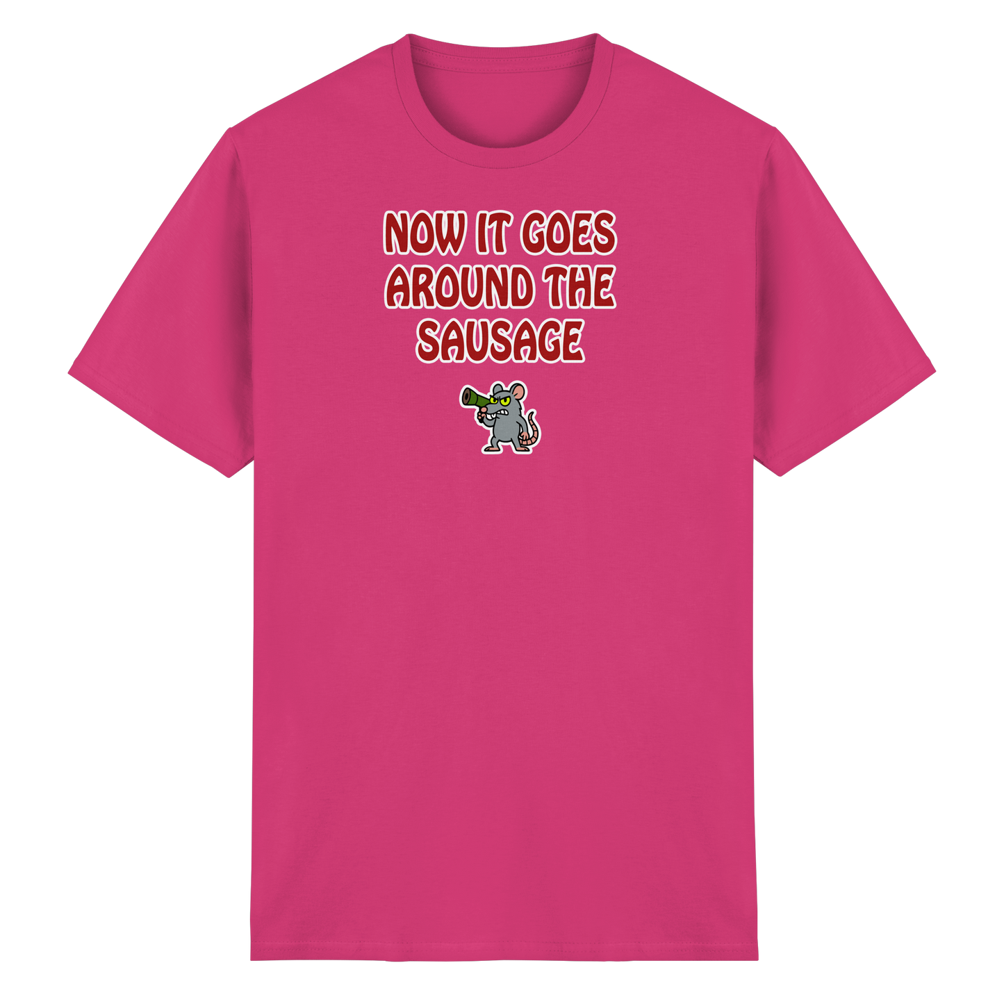 Now it goes around the sausage - Heavy Cotton T-Shirt