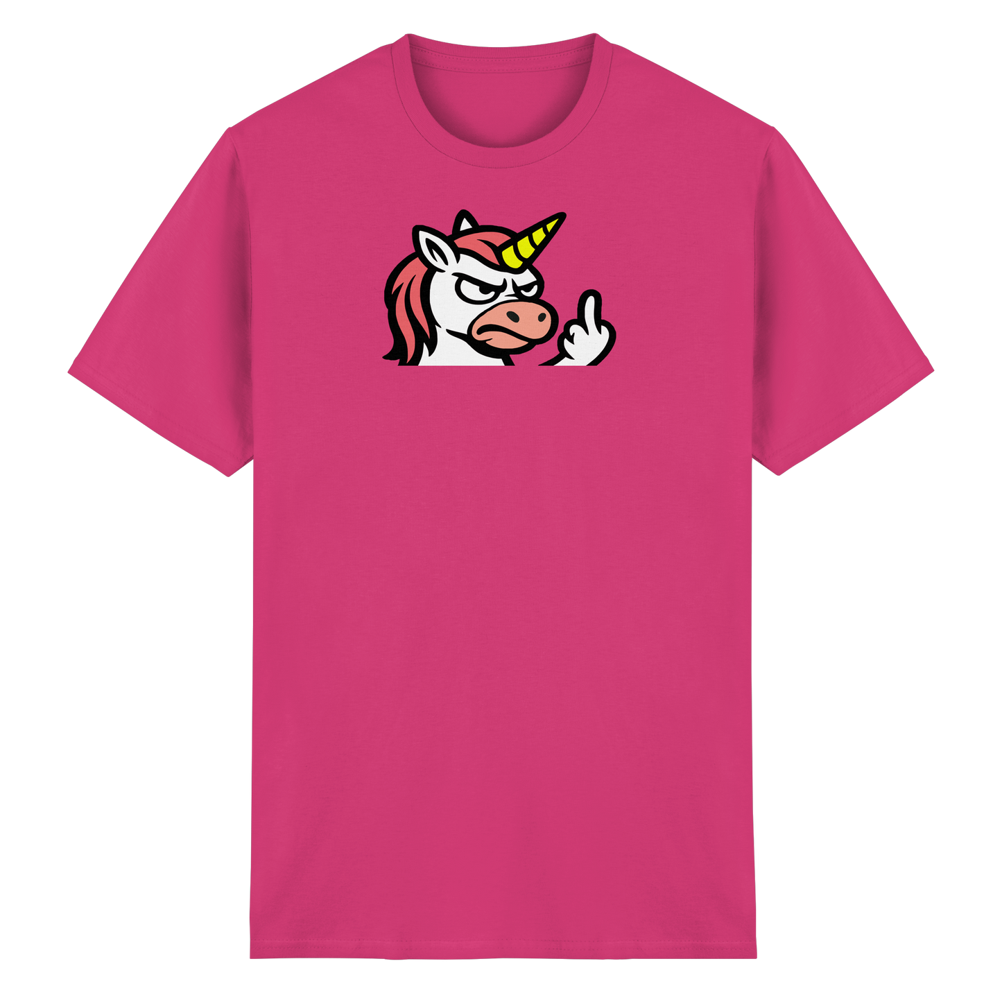 Einhorn mit Mittelfinger – Magie war gestern, jetzt kommt Klartext - Heavy Cotton T-Shirt