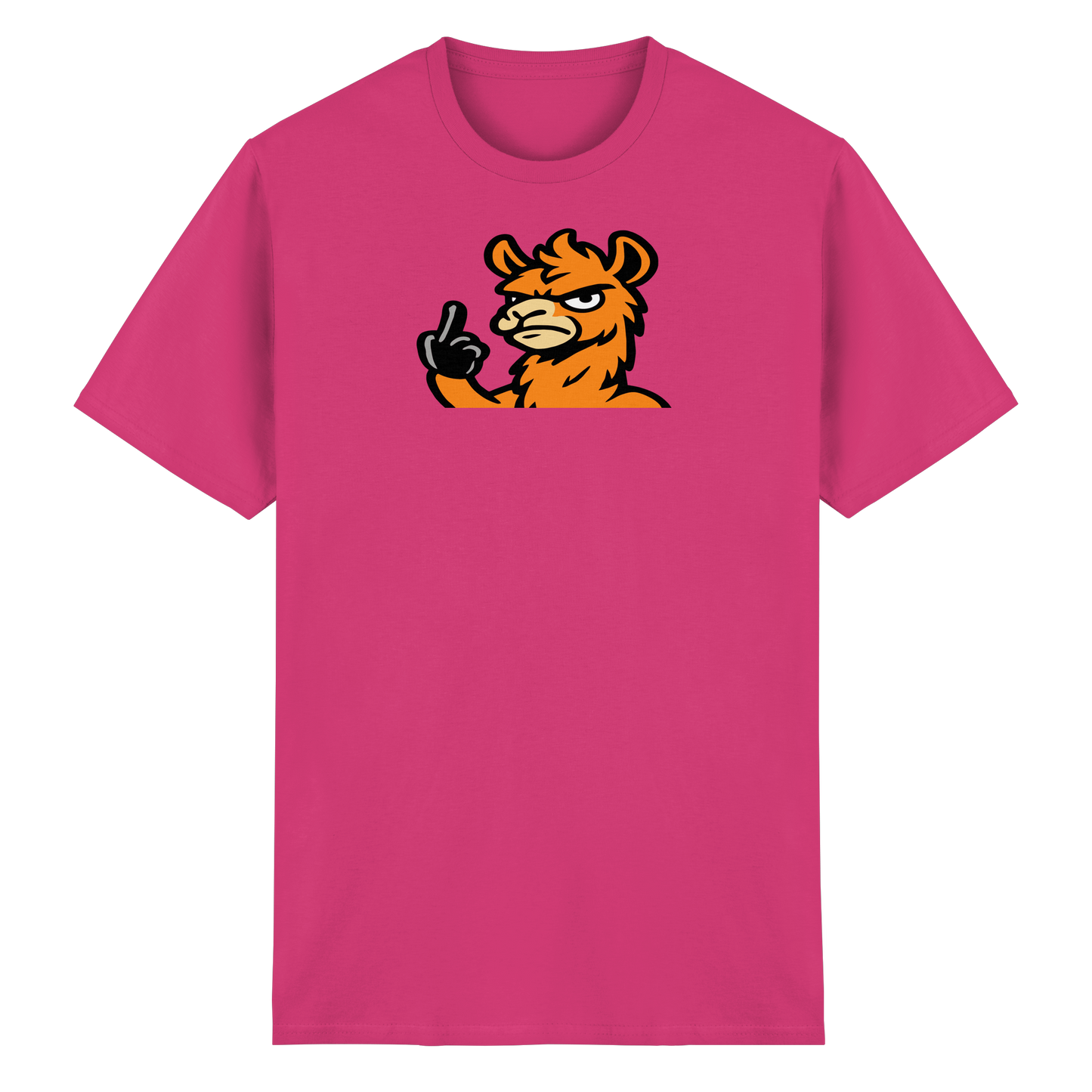 Lama mit Mittelfinger – Meditation auf Abwehrmodus - Heavy Cotton T-Shirt