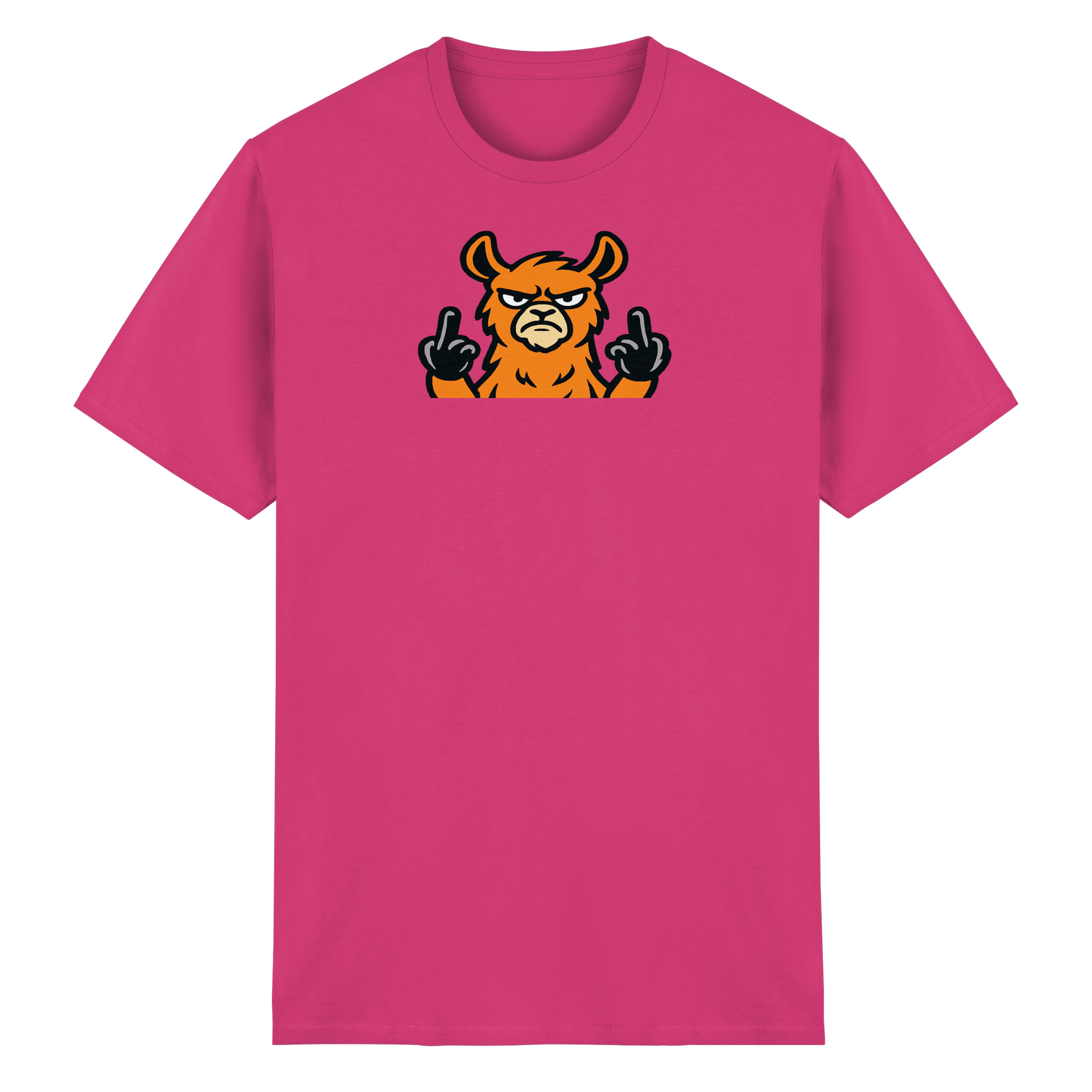 Lama mit Mittelfinger – Das Modeaccessoire für klare Kante und Ruhe - Heavy Cotton T-Shirt