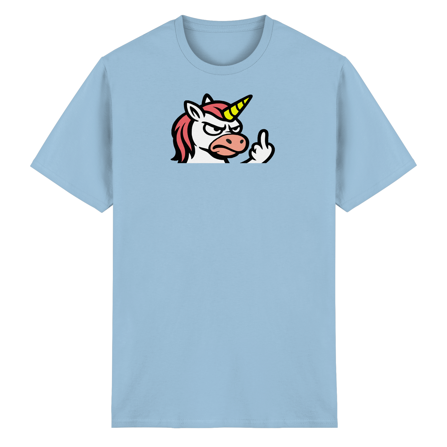Einhorn mit Mittelfinger – Magie war gestern, jetzt kommt Klartext - Heavy Cotton T-Shirt