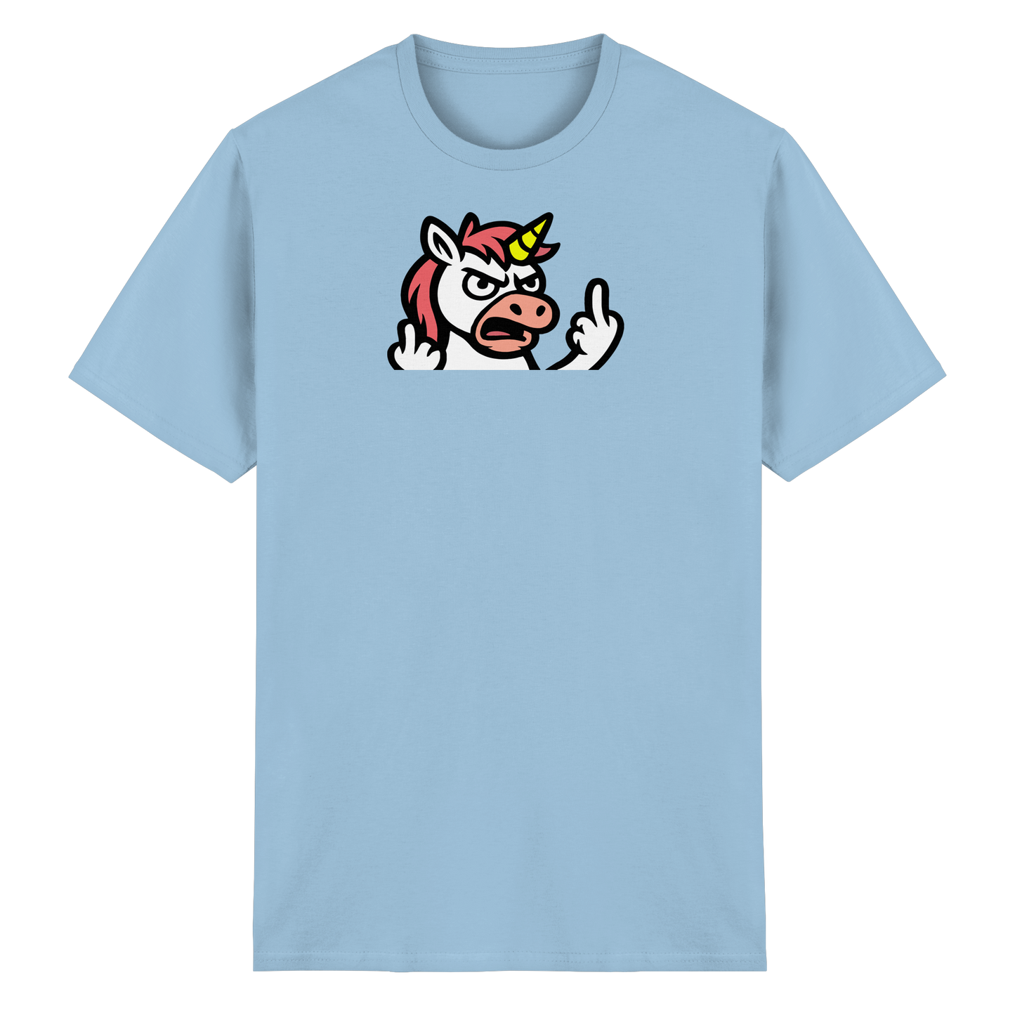 Einhorn mit Mittelfinger – Wenn die Zuckerwatte abgelaufen ist - Heavy Cotton T-Shirt