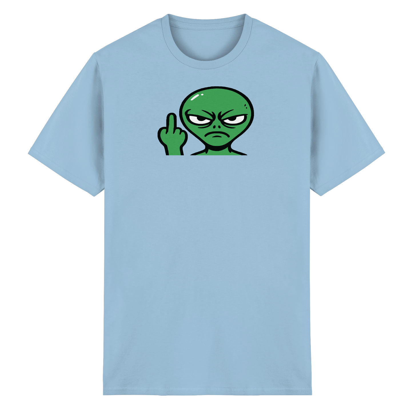 Alien mit Mittelfinger – Erdleben ist kein Ponyhof - Heavy Cotton T-Shirt