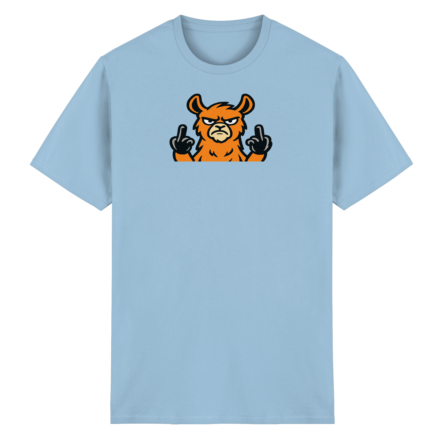 Lama mit Mittelfinger – Das Modeaccessoire für klare Kante und Ruhe - Heavy Cotton T-Shirt