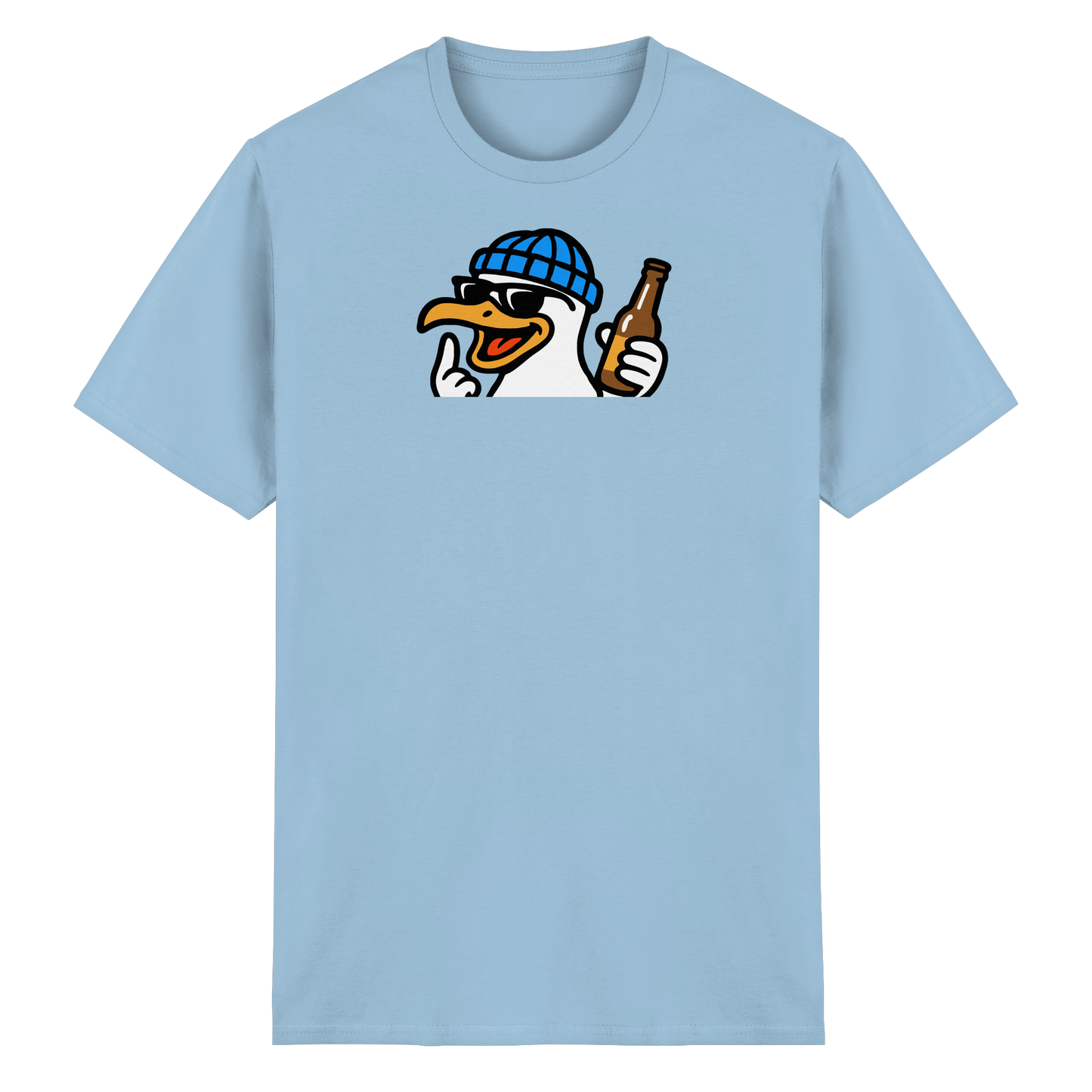 Möwe mit Mittelfinger – Dein nachtaktives Party-Orakel - Heavy Cotton T-Shirt