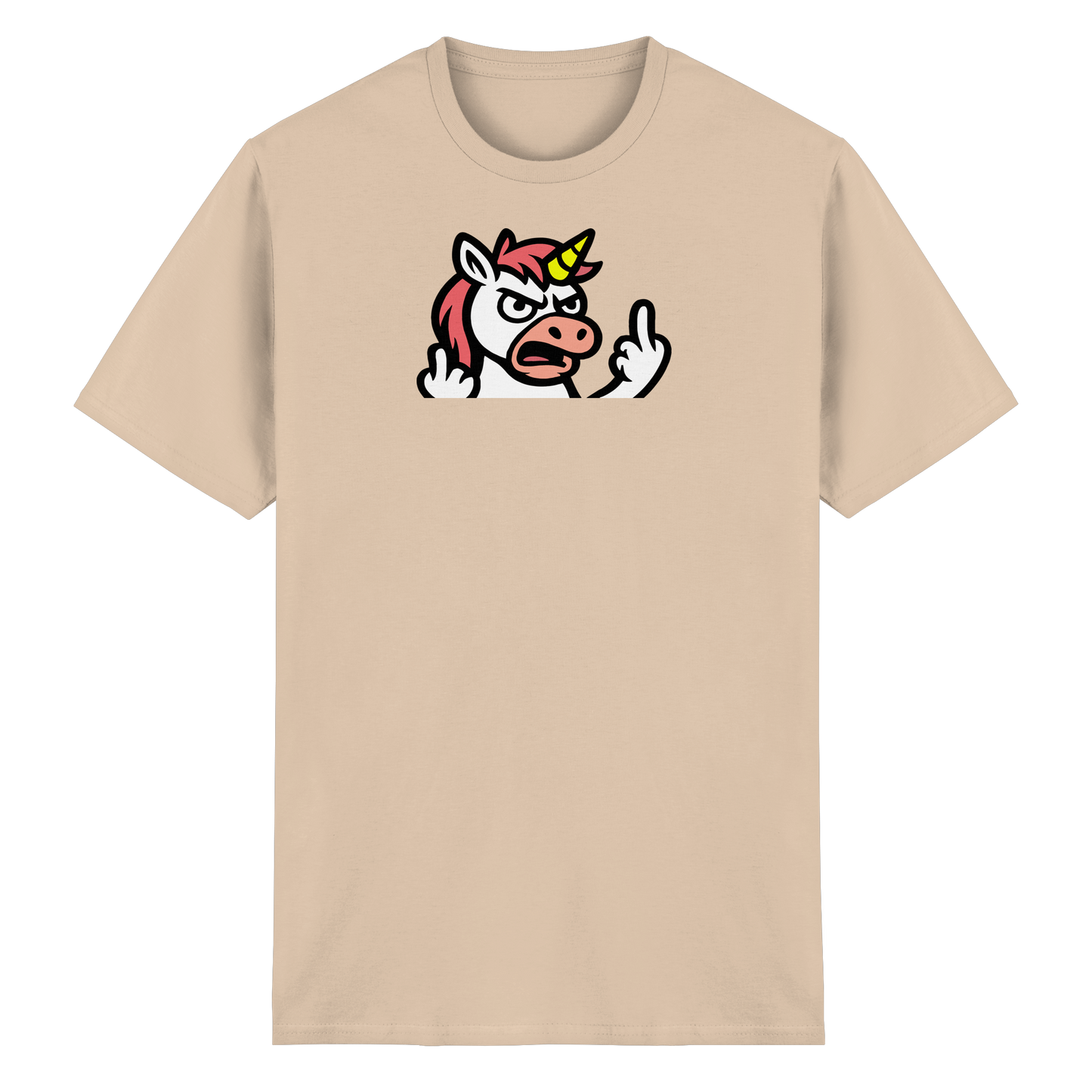 Einhorn mit Mittelfinger – Wenn die Zuckerwatte abgelaufen ist - Heavy Cotton T-Shirt