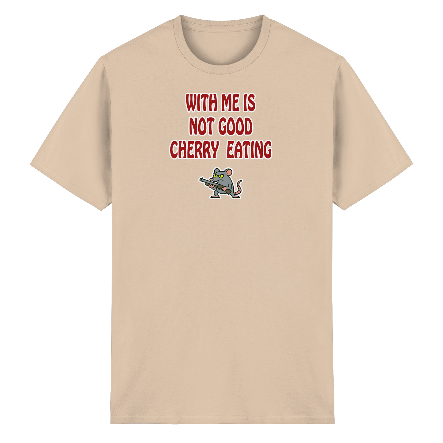 With me is not good cherry eating - Heavy Cotton T-Shirt