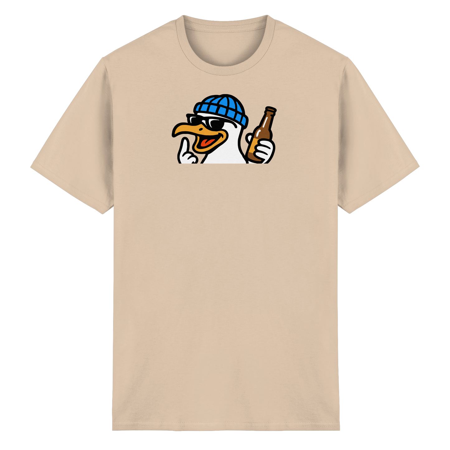 Möwe mit Mittelfinger – Dein nachtaktives Party-Orakel - Heavy Cotton T-Shirt