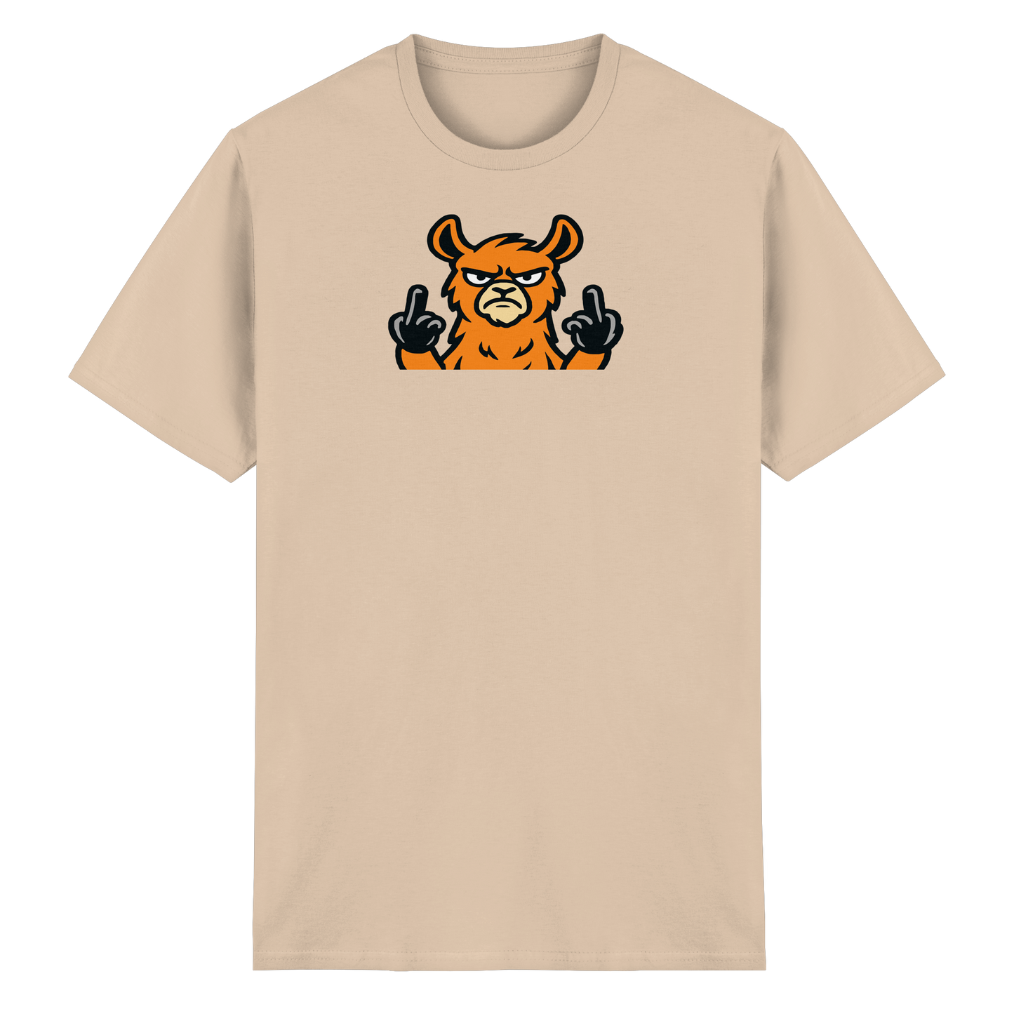 Lama mit Mittelfinger – Das Modeaccessoire für klare Kante und Ruhe - Heavy Cotton T-Shirt