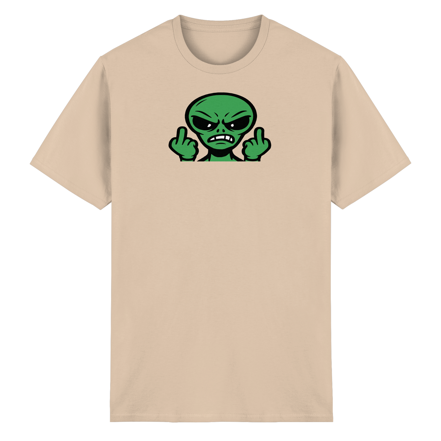 Alien mit Mittelfinger – Kontakt abgebrochen - Heavy Cotton T-Shirt