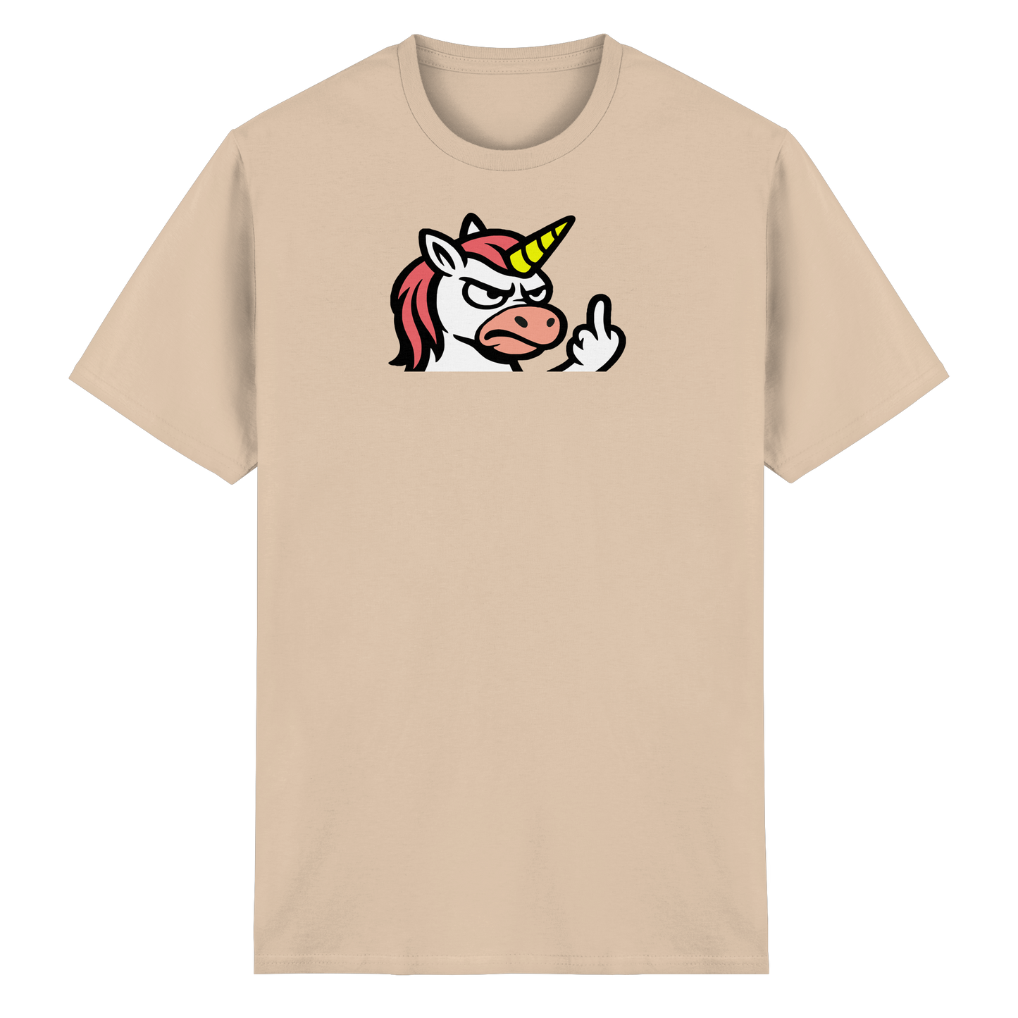 Einhorn mit Mittelfinger – Magie war gestern, jetzt kommt Klartext - Heavy Cotton T-Shirt