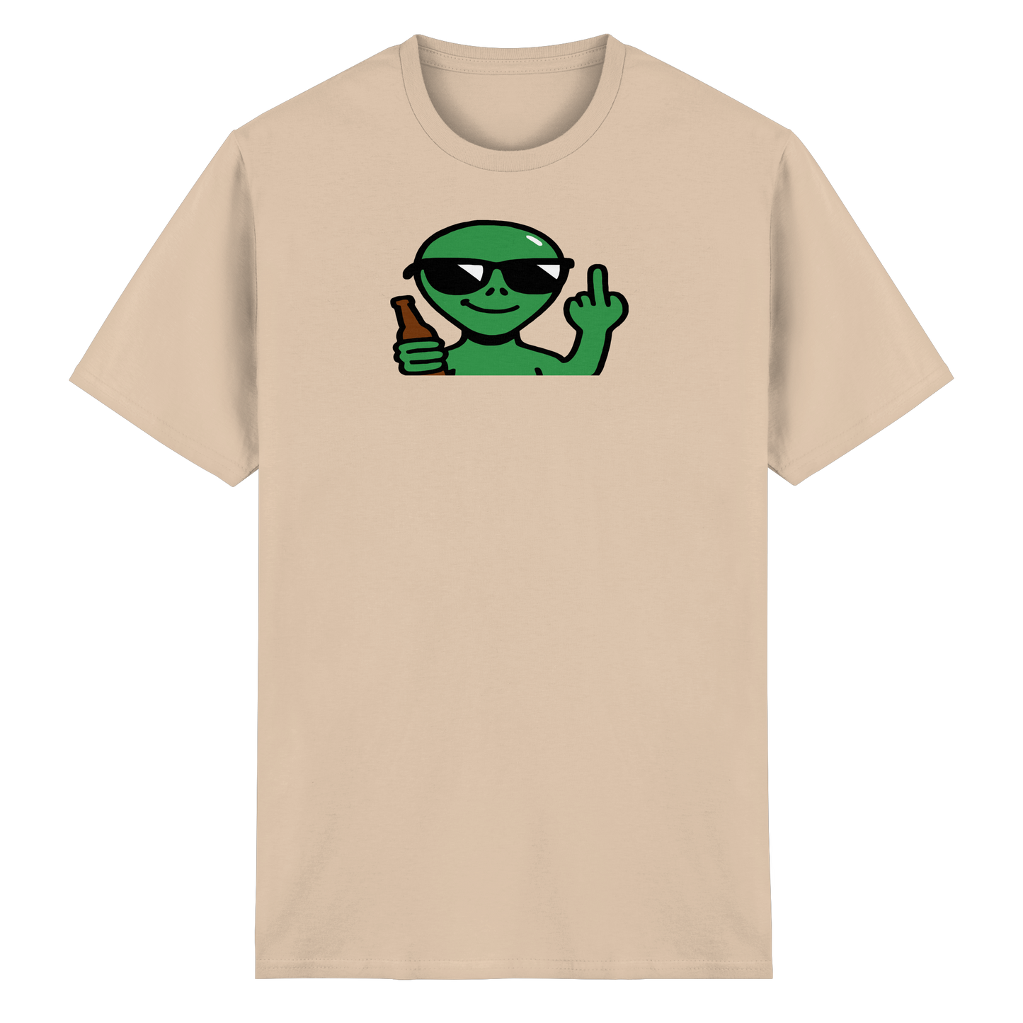Alien mit Mittelfinger – Der Club gehört den Sternen - Heavy Cotton T-Shirt
