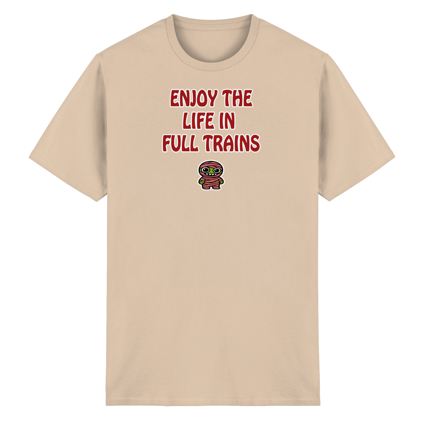 Enjoy the life in full trains - Heavy Cotton T-Shirt