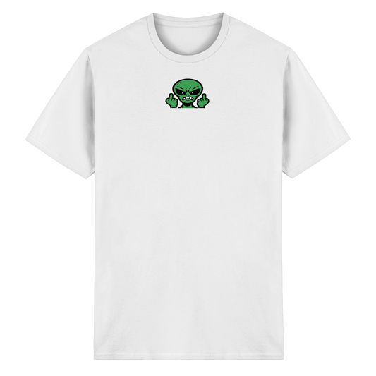 Alien mit Mittelfinger – Kontakt abgebrochen - Heavy Cotton T-Shirt