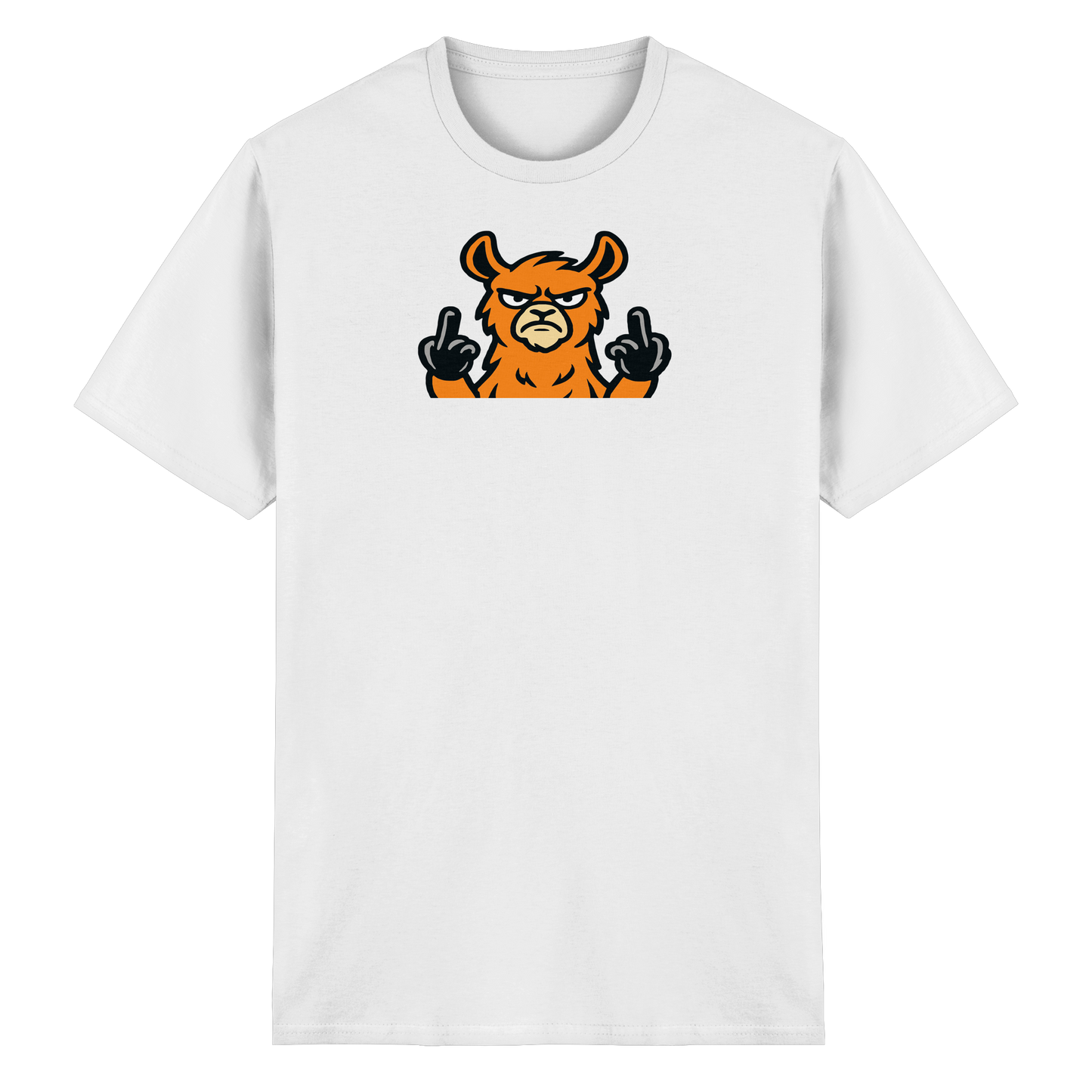 Lama mit Mittelfinger – Das Modeaccessoire für klare Kante und Ruhe - Heavy Cotton T-Shirt