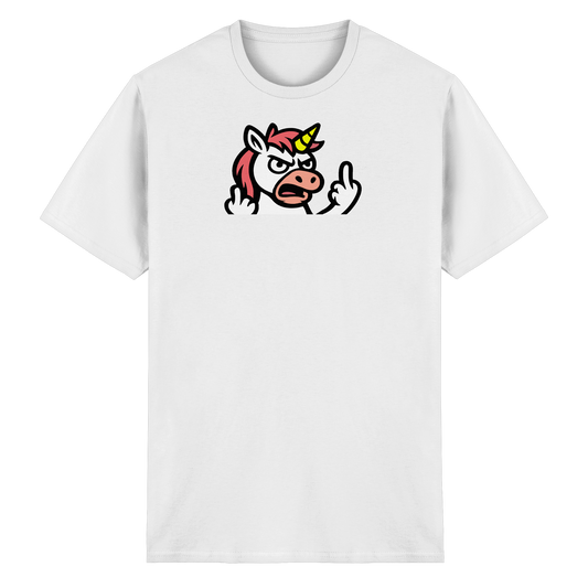 Einhorn mit Mittelfinger – Wenn die Zuckerwatte abgelaufen ist - Heavy Cotton T-Shirt