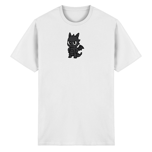 Babydrache mit schiefem Blick – Mini, aber meinungsstark - Heavy Cotton T-Shirt