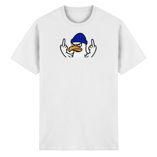 Möwe mit Mittelfinger – Vogel zeigen, Stil behalten  - Heavy Cotton T-Shirt