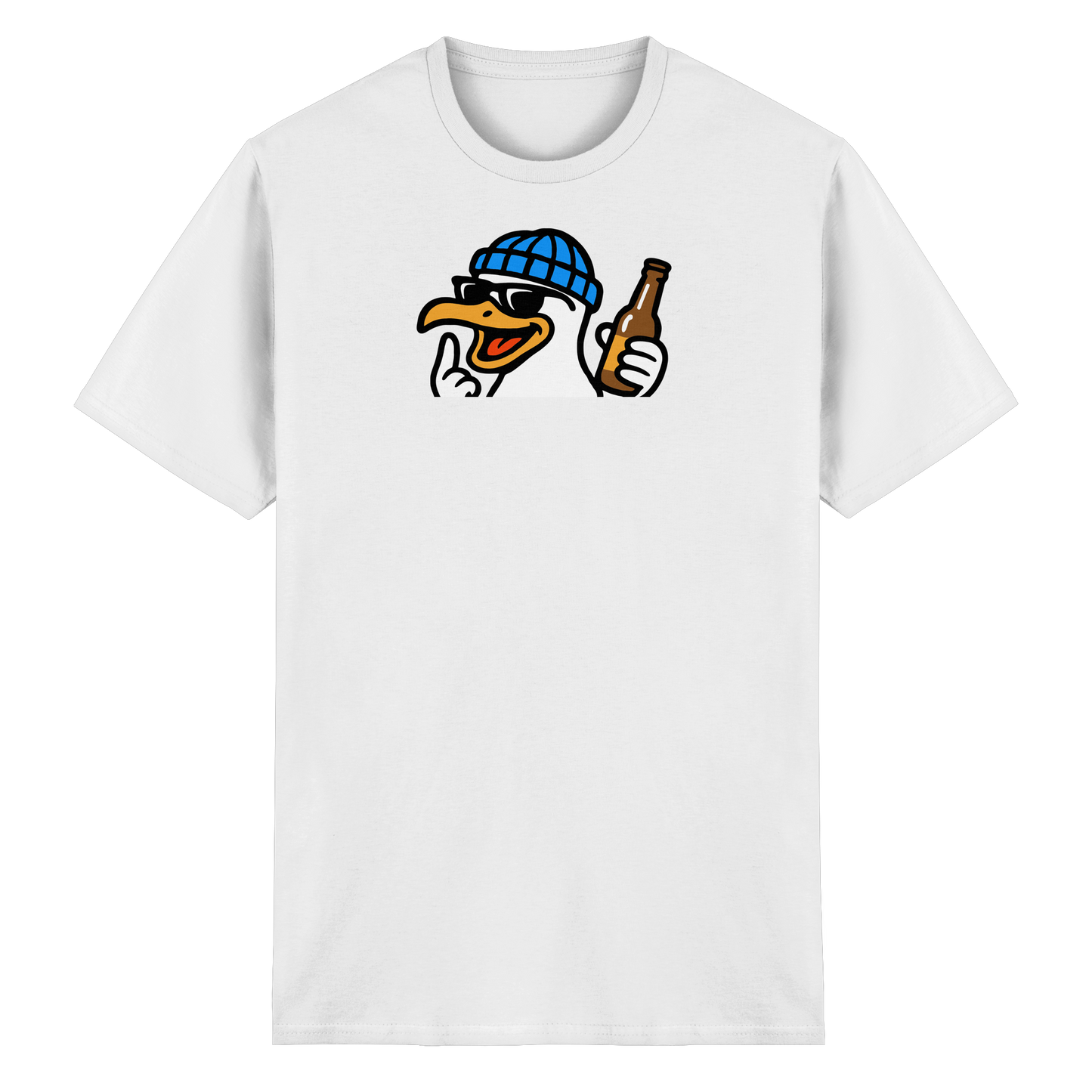 Möwe mit Mittelfinger – Dein nachtaktives Party-Orakel - Heavy Cotton T-Shirt