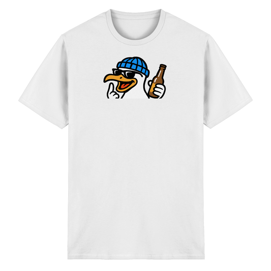 Möwe mit Mittelfinger – Dein nachtaktives Party-Orakel - Heavy Cotton T-Shirt