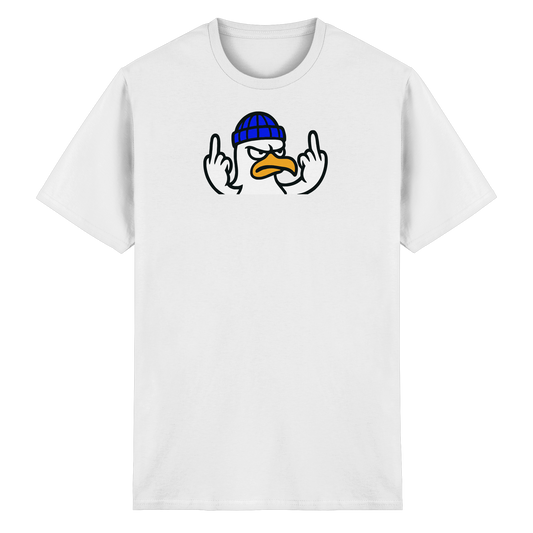 Möwe mit Mittelfinger – Kein Bock, keine Diskussionen - Heavy Cotton T-Shirt