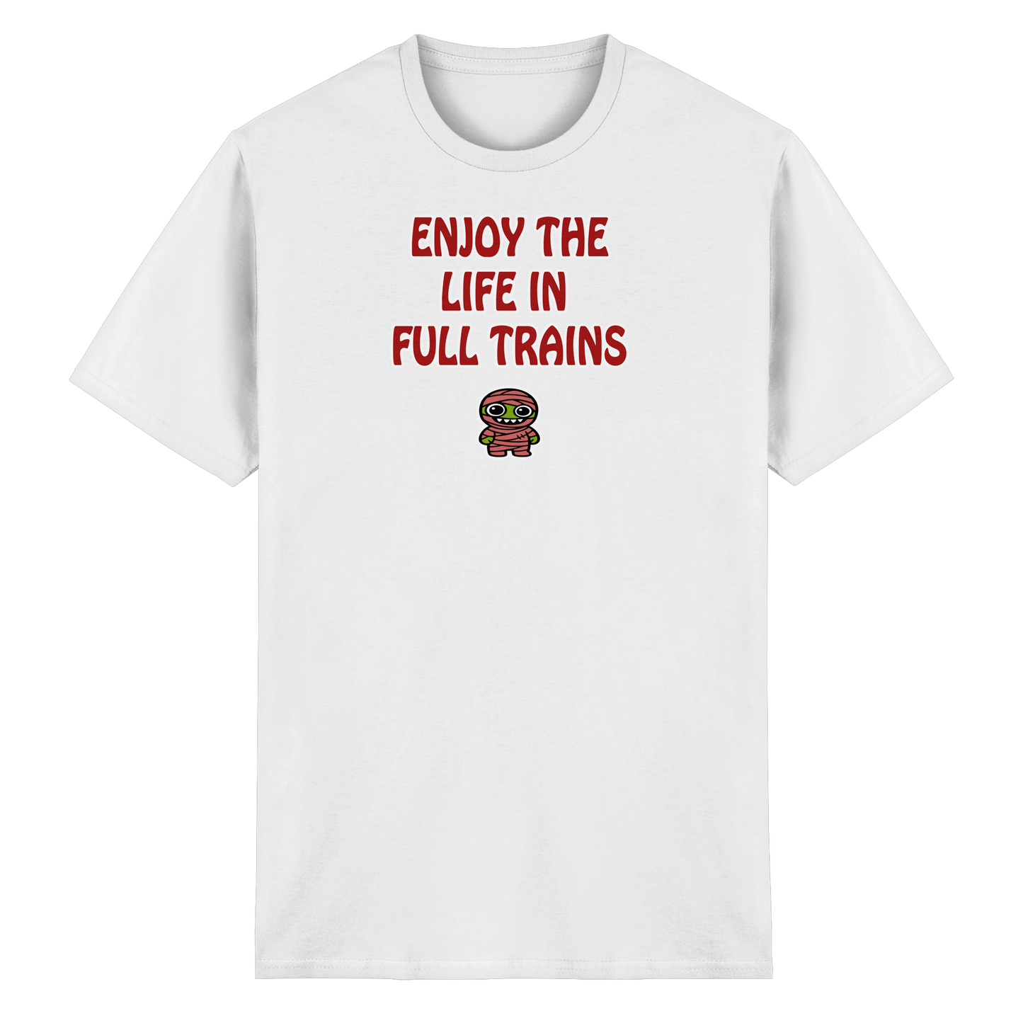 Enjoy the life in full trains - Heavy Cotton T-Shirt