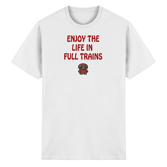 Enjoy the life in full trains - Heavy Cotton T-Shirt