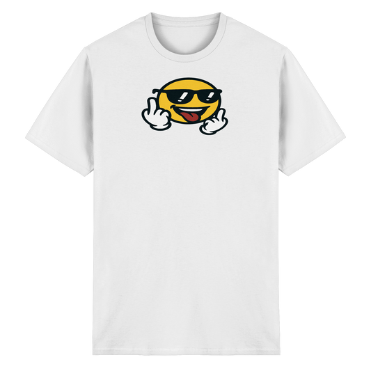 Smiley mit Mittelfinger – Der freundlichste Mittelfinger der Welt - Heavy Cotton T-Shirt