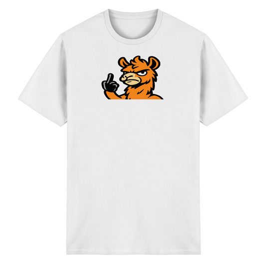 Lama mit Mittelfinger – Meditation auf Abwehrmodus - Heavy Cotton T-Shirt