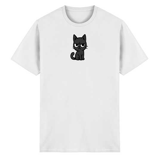 Schwarze Katze im Schatten – Personal wird beobachtet - Heavy Cotton T-Shirt