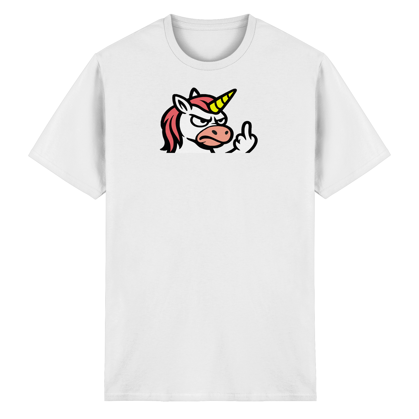 Einhorn mit Mittelfinger – Magie war gestern, jetzt kommt Klartext - Heavy Cotton T-Shirt