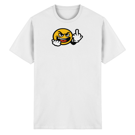 Smiley mit Mittelfinger – Gute Laune. Schlechte Laune. Klar geregelt. - Heavy Cotton T-Shirt